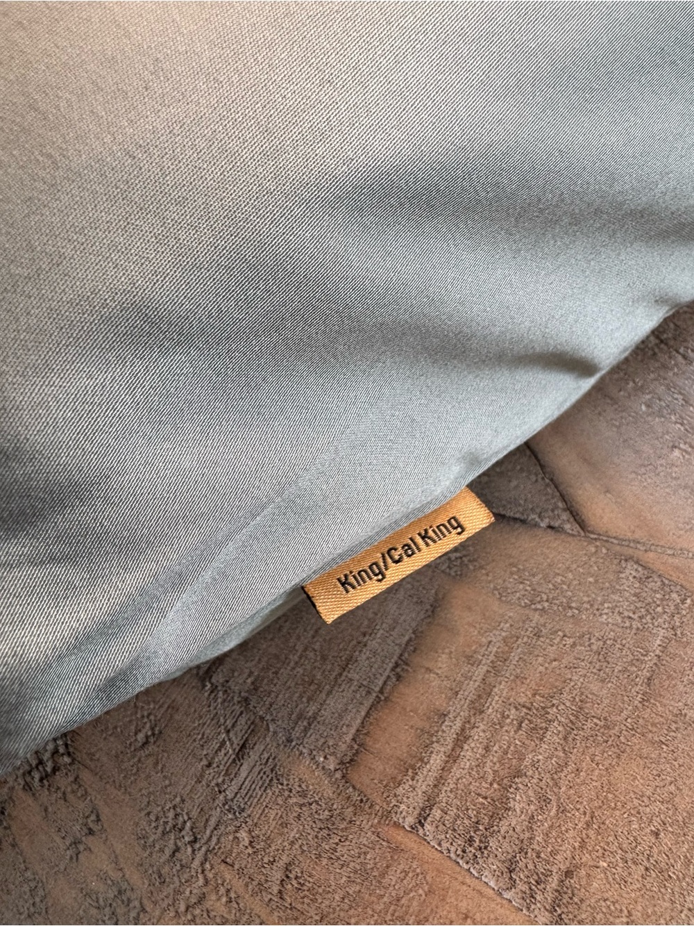Quince Bamboo King/Cal King Duvet Set - Eucalyptus (Light Sage Green) - Picture 3 of 3